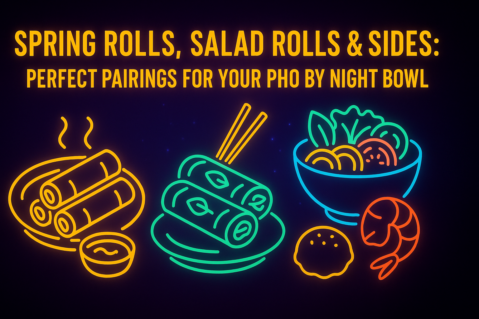 Spring Rolls, Salad Rolls & Sides: Perfect Pairings for Your Pho By Night Bowl - Pho By Night Vietnamese restaurant Ottawa