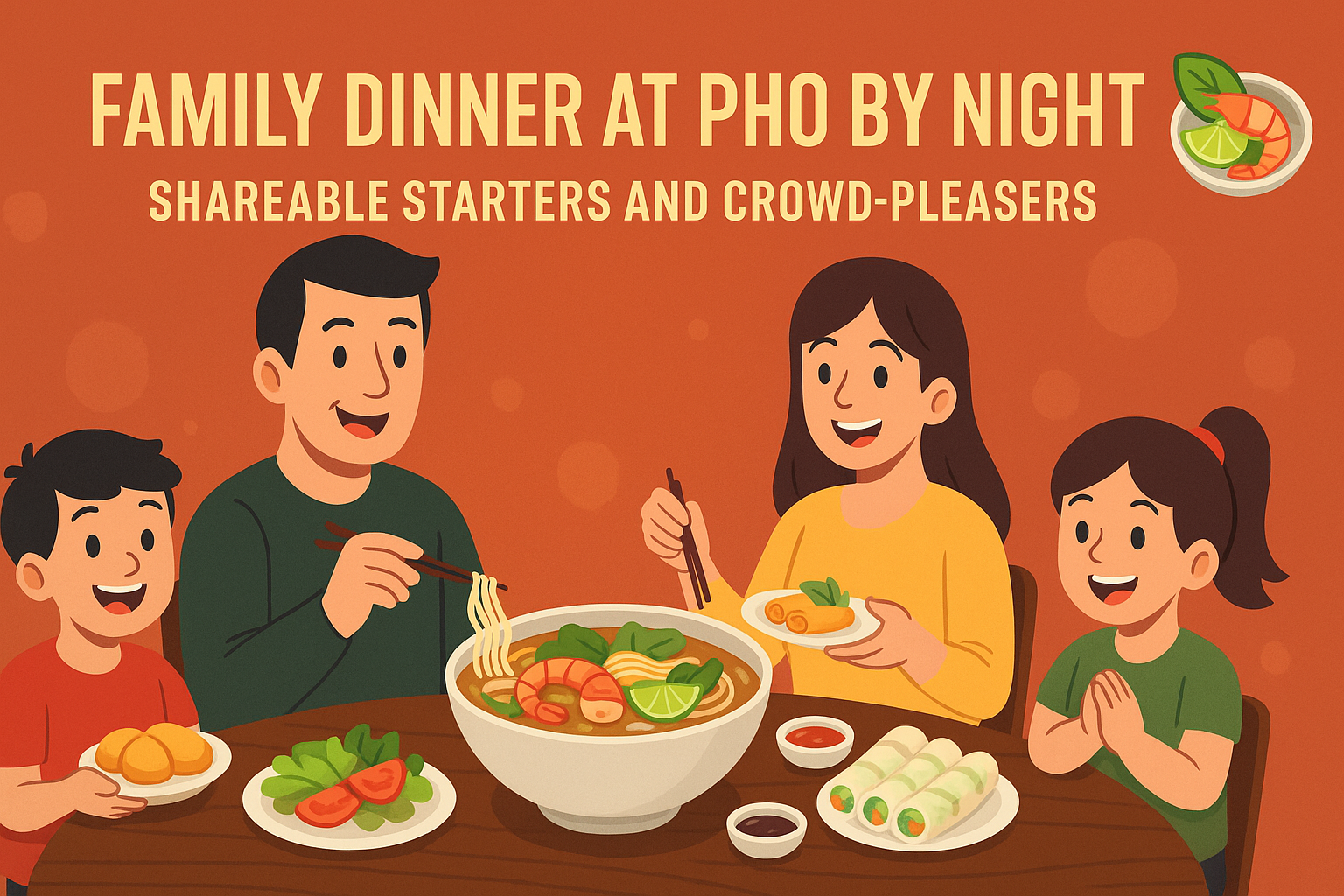 Family Dinner at Pho By Night: Shareable Starters and Crowd-Pleasers - Pho By Night Vietnamese restaurant Ottawa