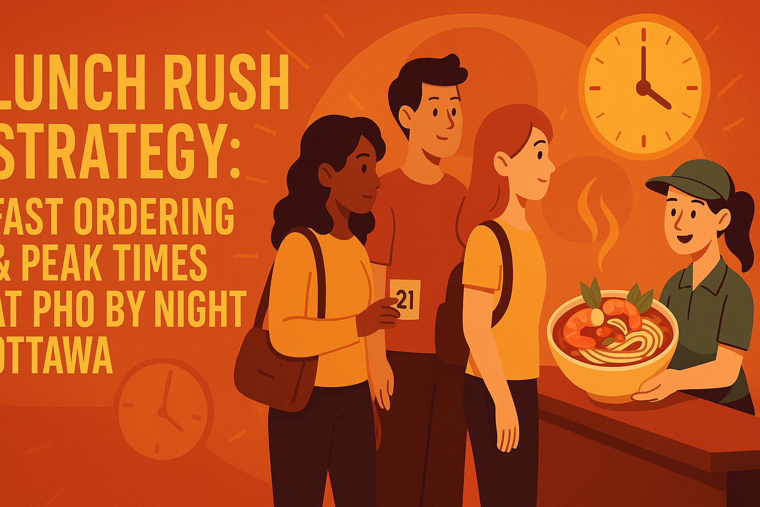 Lunch Rush Strategy: Fast Ordering & Peak Times at Pho By Night Ottawa - Pho By Night Vietnamese restaurant Ottawa