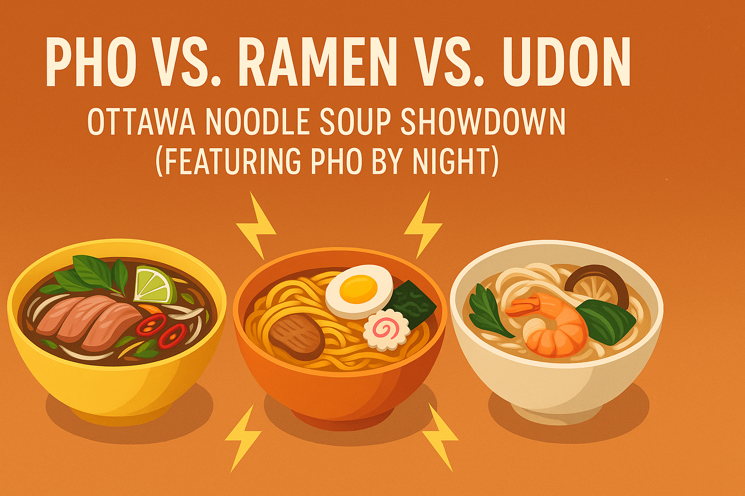 Pho vs. Ramen vs. Udon: Ottawa Noodle Soup Showdown (Featuring Pho By Night) - Pho By Night Vietnamese restaurant Ottawa