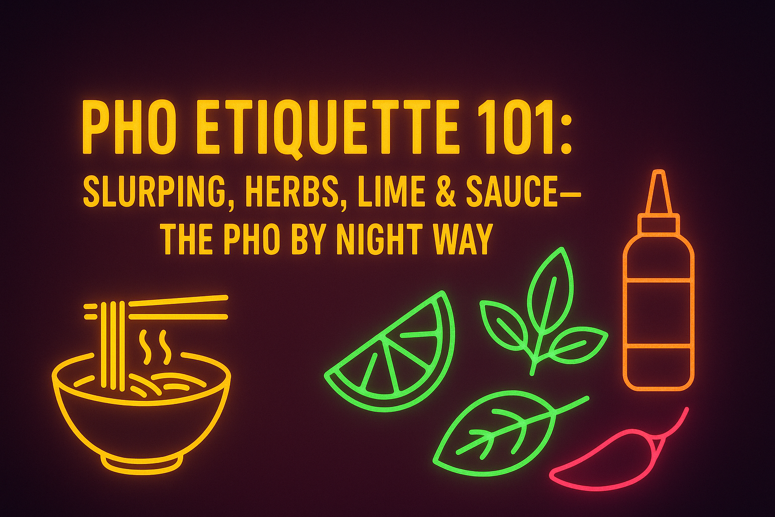 Pho Etiquette 101: Slurping, Herbs, Lime & Sauce—The Pho By Night Way - Pho By Night Vietnamese restaurant Ottawa