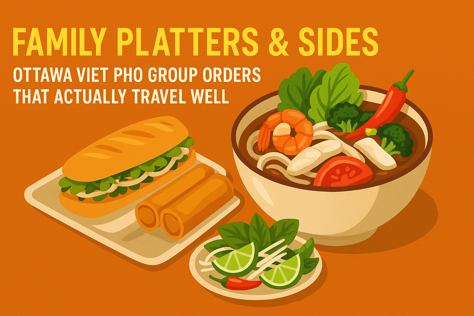 Family Platters & Sides: Ottawa Viet Pho Group Orders That Actually Travel Well - Pho By Night Vietnamese restaurant Ottawa