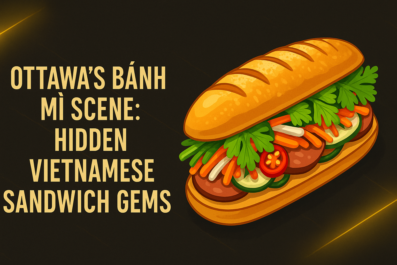 Ottawa’s Bánh Mì Scene: Hidden Vietnamese Sandwich Gems - Pho By Night Vietnamese restaurant Ottawa