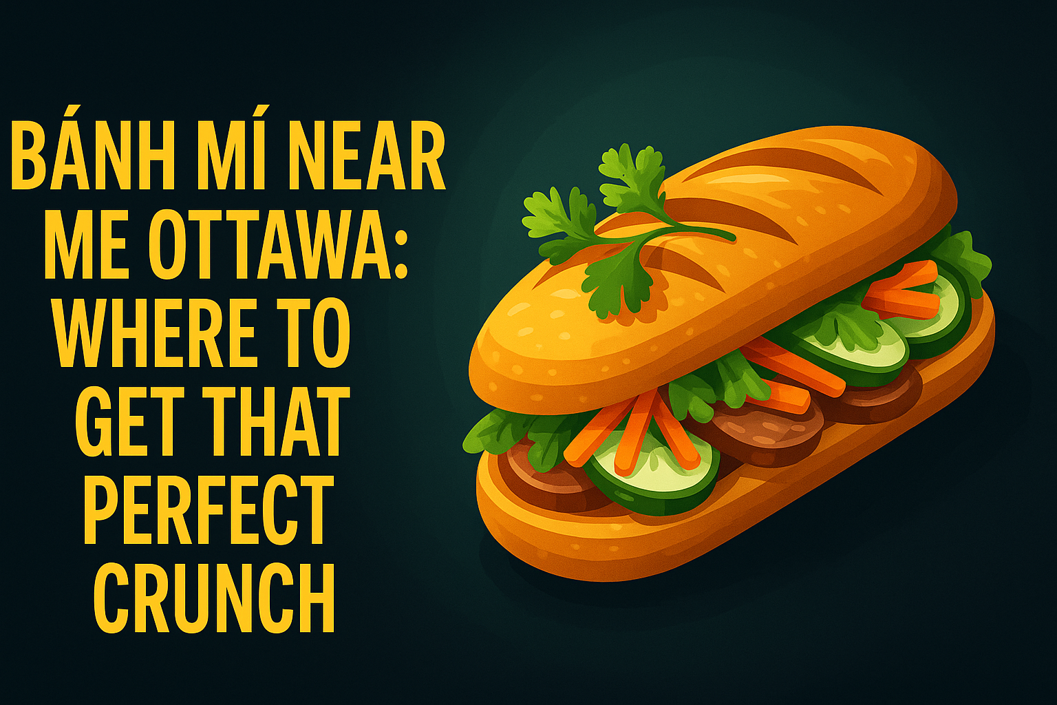 Bánh Mì Near Me in Ottawa (2026): Where to Get That Perfect Crunch - Pho By Night Vietnamese restaurant Ottawa