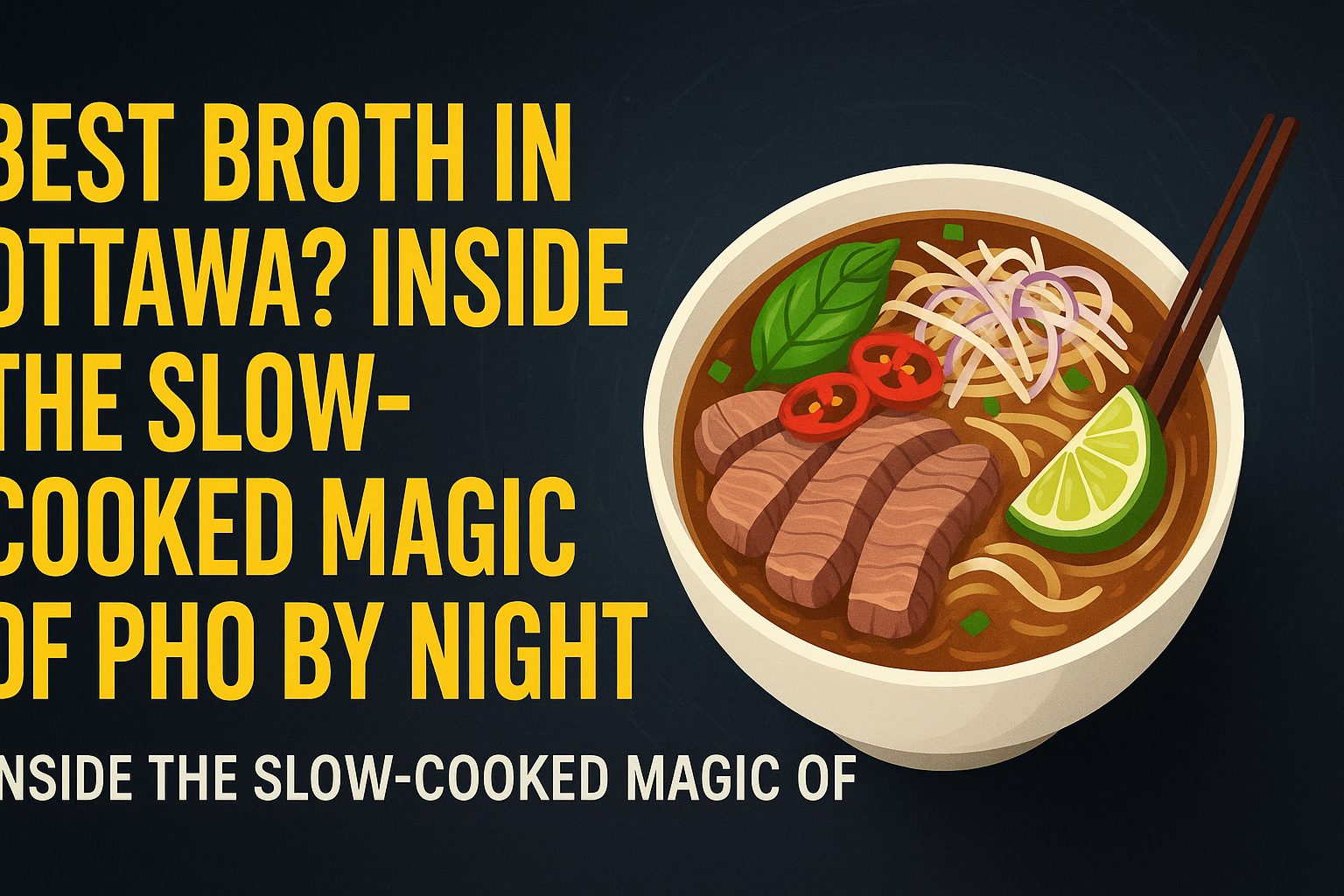Best Broth in Ottawa? Inside the Slow-Cooked Magic of Pho By Night - Vietnamese food blog Ottawa
