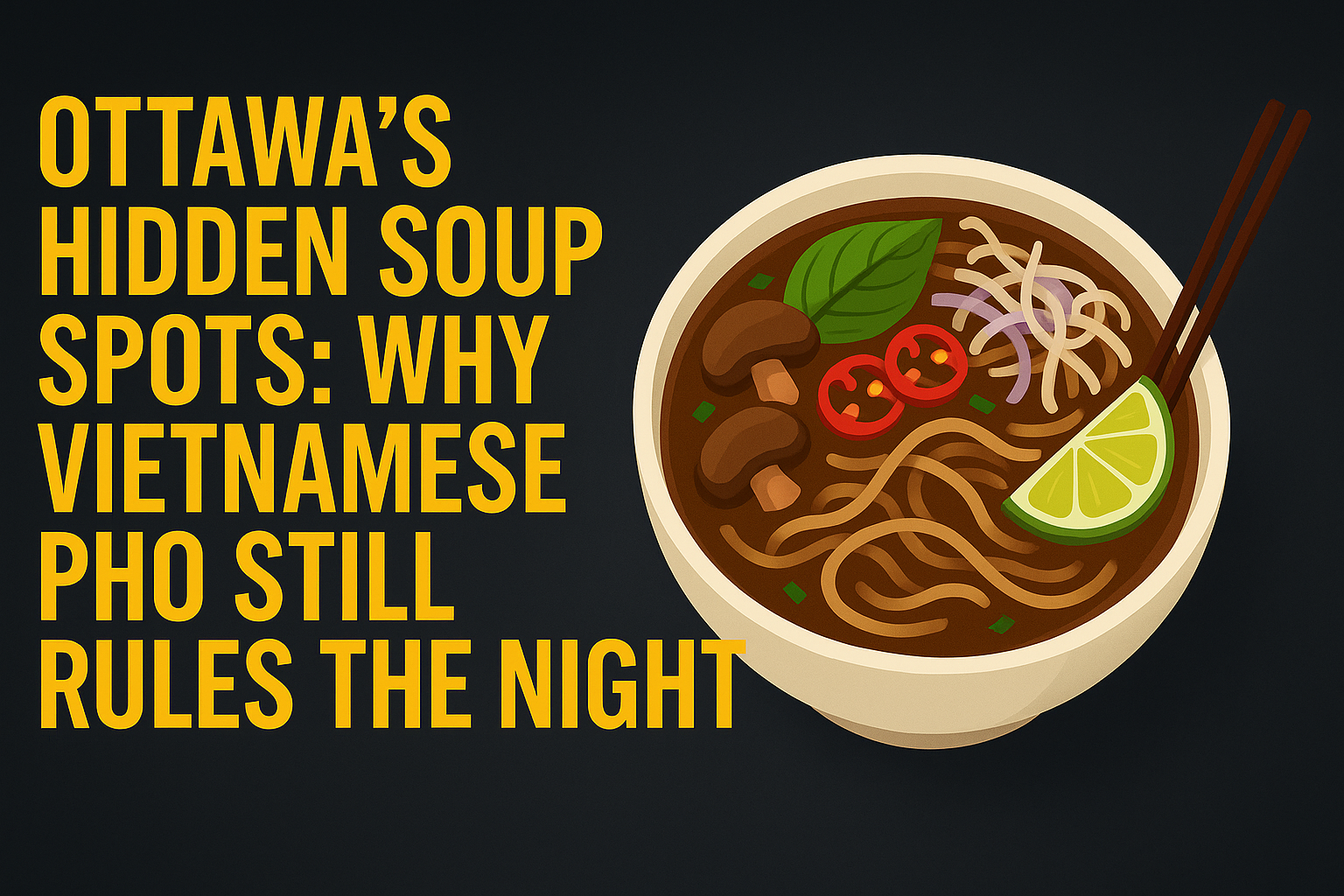Ottawa’s Hidden Soup Spots: Why Vietnamese Pho Still Rules the Night - Vietnamese food blog Ottawa
