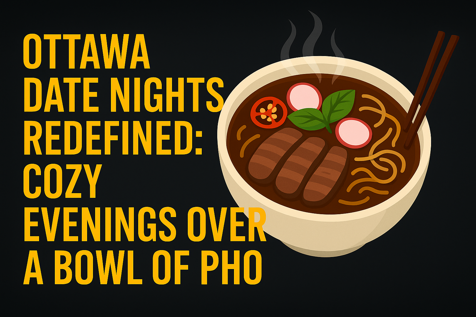 Ottawa Date Nights Redefined: Cozy Evenings Over a Bowl of Pho - Pho By Night Vietnamese restaurant Ottawa