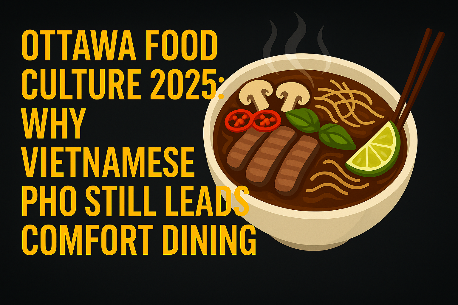 Ottawa Food Culture 2026: Why Vietnamese Pho Still Leads Comfort Dining - Vietnamese food blog Ottawa