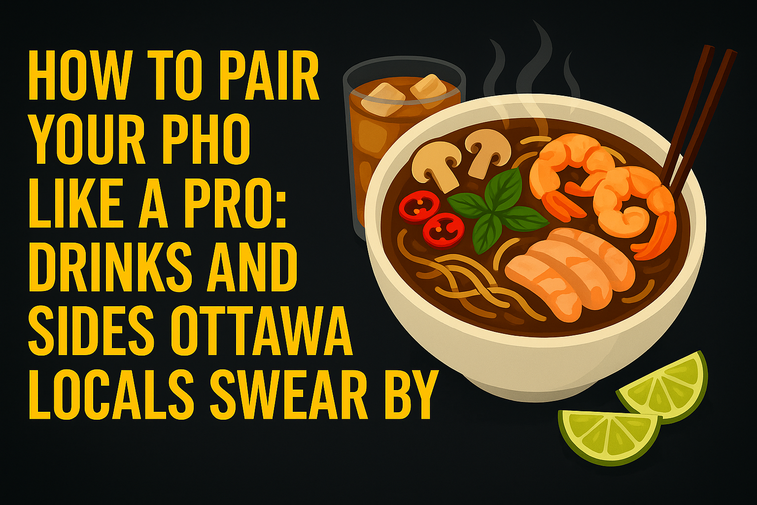 How to Pair Your Pho Like a Pro: Drinks and Sides Ottawa Locals Swear By - Vietnamese food blog Ottawa