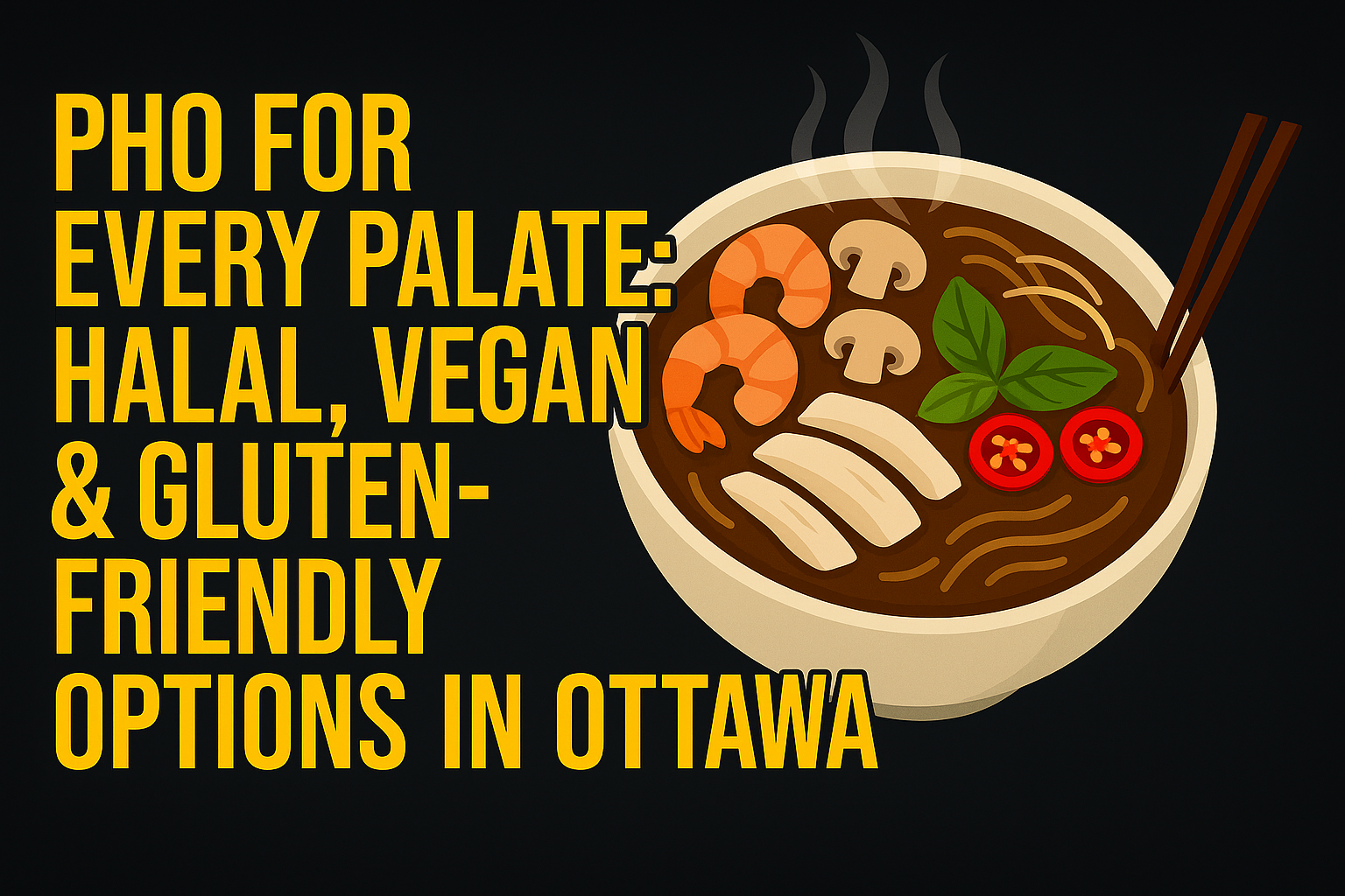 Pho for Every Palate: Halal, Vegan & Gluten-Friendly Options in Ottawa - Vietnamese food blog Ottawa