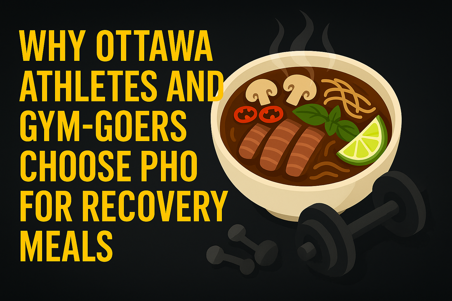 Why Ottawa Athletes and Gym-Goers Choose Pho for Recovery Meals - Pho By Night Vietnamese restaurant Ottawa