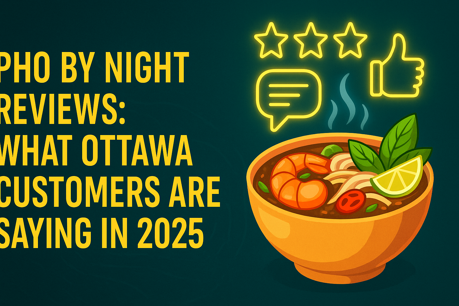 Pho By Night Reviews: What Ottawa Customers Are Saying in 2025 - Pho By Night Vietnamese restaurant Ottawa