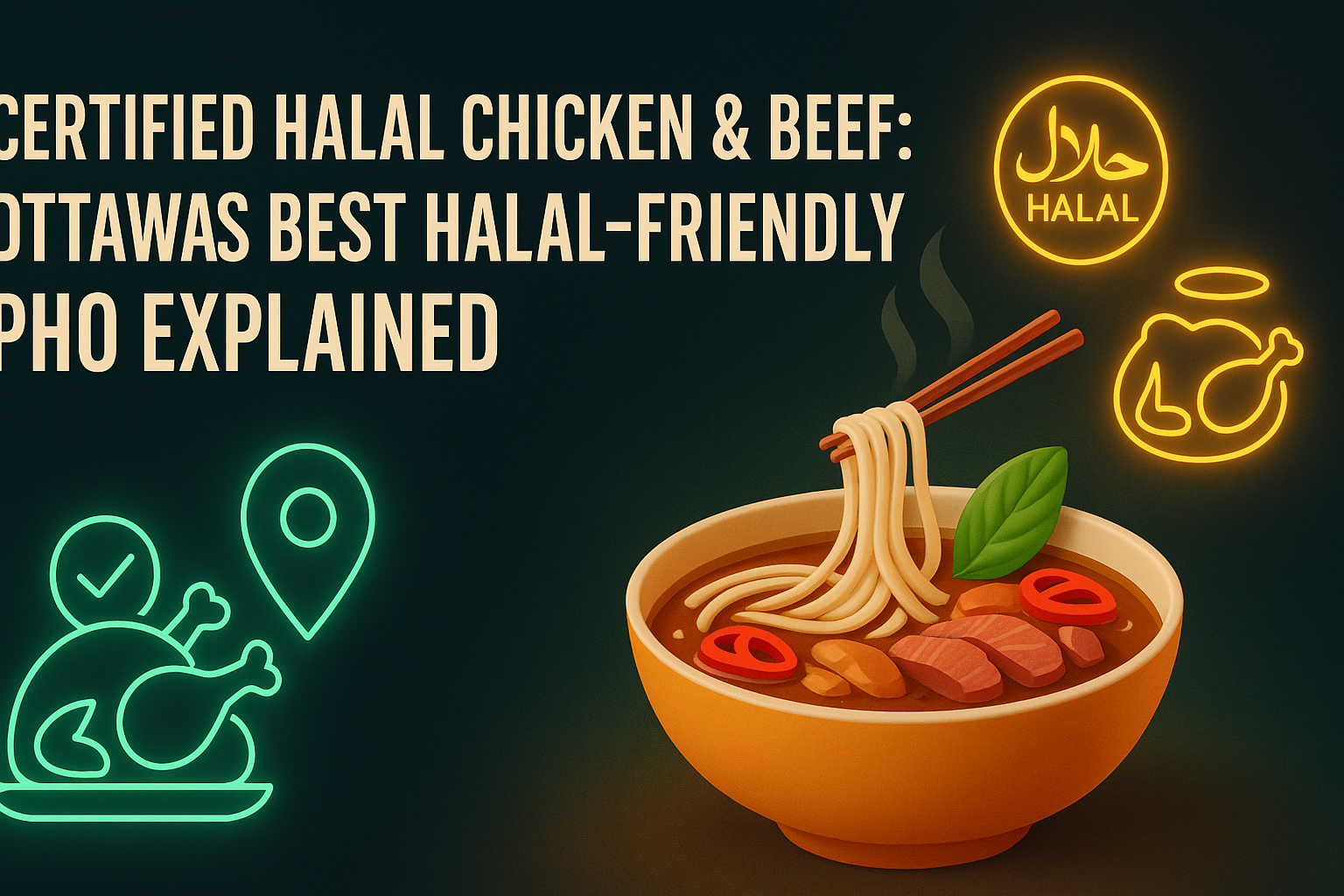 Certified Halal Chicken & Beef: Ottawa’s Best Halal-Friendly Pho Explained - Pho By Night Vietnamese restaurant Ottawa