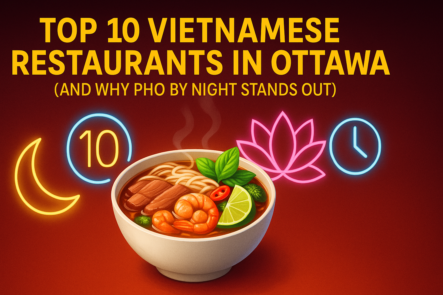 Top 10 Vietnamese Restaurants in Ottawa (And Why Pho By Night Stands Out) - Pho By Night Vietnamese restaurant Ottawa